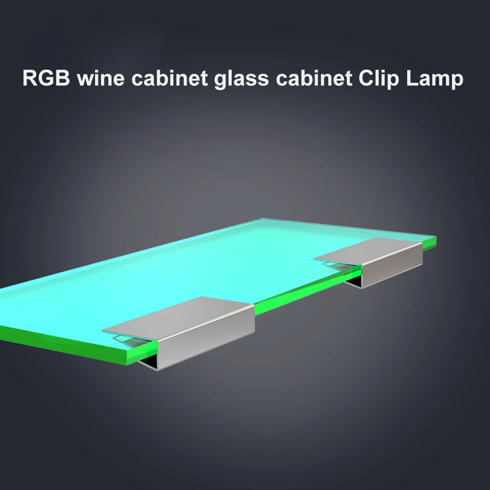 glass shelf lighting