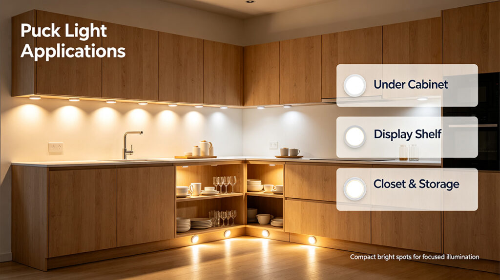 choose LED puck lights